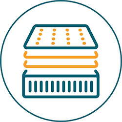 Springless mattress